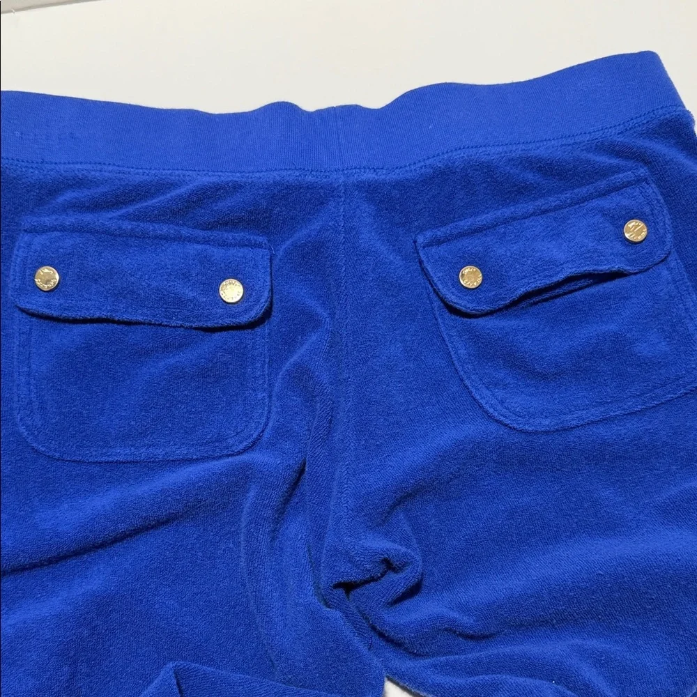 Juicy Couture XS Blue Terry Pants with Gold Accents - Picture 11 of 12